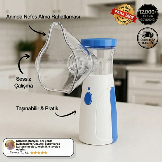 AirViva  Taşınabilir Mini Nebülizatör